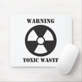 Waarschuwing - giftig afval muismat (Met muis)