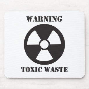 Waarschuwing - giftig afval muismat