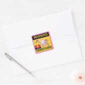 Waarschuwing giftig voor paarden vierkante sticker (Envelop)