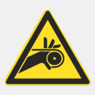 Waarschuwing gordel/keten sticker