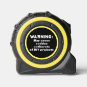 Waarschuwing Grappige citaattypografie Rolmaat (Voorkant)