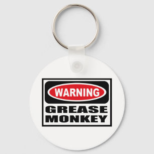 Waarschuwing GREASE MONKEY Sleutelhanger