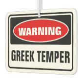 Waarschuwing Griekse temperatuur Luchtverfrisser (Links)