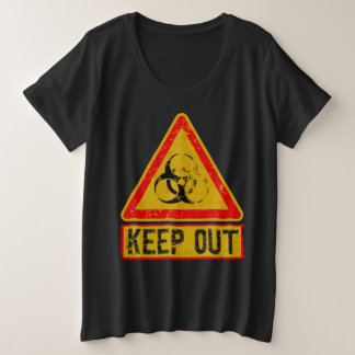 Waarschuwing Grote Maat T-shirt