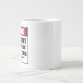 Waarschuwing: grote moeite op het werk stoort niet koffiekop (Voorkant)