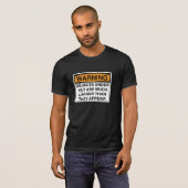 Waarschuwing - grote objecten onder kilt t-shirt (Voorkant volledig)