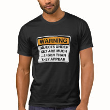 Waarschuwing - grote objecten onder kilt