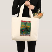 Waarschuwing! Grote Tote Bag (Voorkant (product))