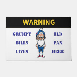 Waarschuwing Grumpy Old Bills Fan woont hier Deurmat