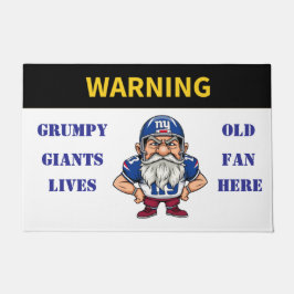 Waarschuwing Grumpy Old Giants Fan woont hier Deurmat