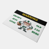 Waarschuwing Grumpy Old Jets Fan woont hier Deurmat (Schuin)