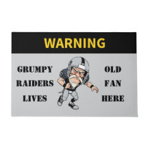 Waarschuwing Grumpy Old Raiders Fan woont hier
