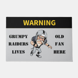 Waarschuwing Grumpy Old Raiders Fan woont hier Deurmat