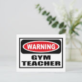 Waarschuwing GYM-Briefkaart Briefkaart (Staand voorkant)