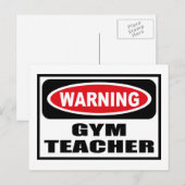 Waarschuwing GYM-Briefkaart Briefkaart (Voorkant / Achterkant)