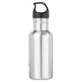 Waarschuwing Gymnast Flip Water Fles (Achterkant)