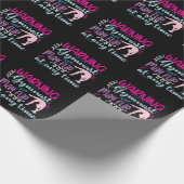 Waarschuwing Gymnast kan op elk moment omdraaien Cadeaupapier (Hoek)