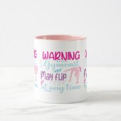 Waarschuwing Gymnast kan op elk moment omdraaien Mok (Midden)