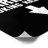 Waarschuwing hazard Costume Funny Easy Halowee Poster (Hoek)