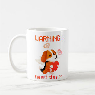 WAARSCHUWING... HEART STEALER schattige Valentijns Koffiemok