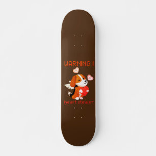 WAARSCHUWING... HEART STEALER schattige Valentijns Persoonlijk Skateboard