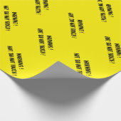 waarschuwing heet cadeaupapier (Hoek)