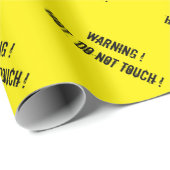 waarschuwing heet cadeaupapier (Rol Hoek)