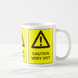 Waarschuwing - Heet koffiekopje Koffiemok
