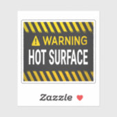 Waarschuwing Heet Oppervlak  Sticker (Vel)