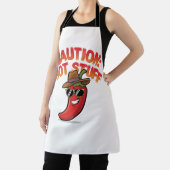 Waarschuwing: Heet Spul Ontwerp - Leuke Chilipeper Schort (Insitu)