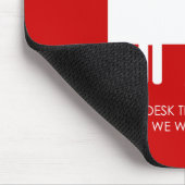 Waarschuwing helpdesk muismat (Hoek)