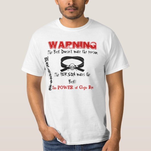 Waarschuwing Het is niet de Belt, het is de Persoo T-shirt (Voorkant)