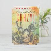 WAARSCHUWING! Het kan een beetje CRAZY zijn. Mad H Kaart (Staand voorkant)