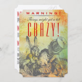 WAARSCHUWING! Het kan een beetje CRAZY zijn. Mad H Kaart (Voorkant / Achterkant)