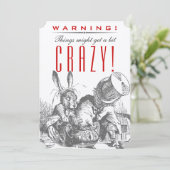 WAARSCHUWING! Het kan een beetje CRAZY zijn. Mad H Kaart (Staand voorkant)