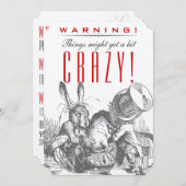 WAARSCHUWING! Het kan een beetje CRAZY zijn. Mad H Kaart (Voorkant / Achterkant)