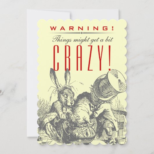 WAARSCHUWING! Het kan een beetje CRAZY zijn. Mad H Kaart (Voorkant)