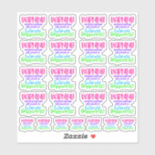 Waarschuwing! Het openingspakket resulteert in Ext Sticker (Vel)