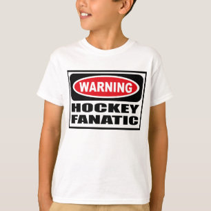 Waarschuwing HOCKEY FANATIC Kind T-Shirt