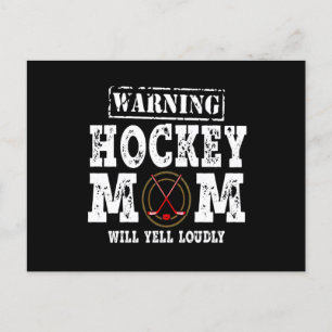 Waarschuwing Hockey Moeder Zal Hard Schreeuwen Feestdagenkaart