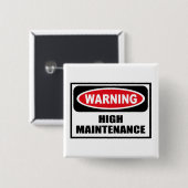 Waarschuwing HOGE ONDERHOUD Button (Voorkant /achterkant)