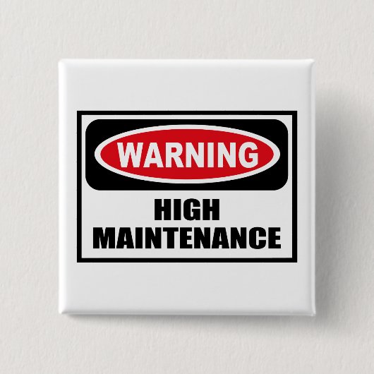 Waarschuwing HOGE ONDERHOUD Button (Voorkant)