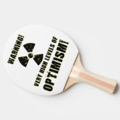 Waarschuwing! Hoge optimalisatieniveaus! Tafeltennisbatje (Zijkant)