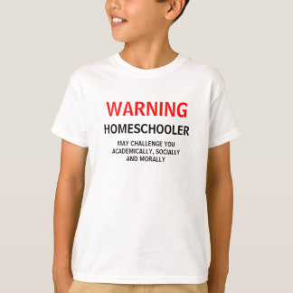 WAARSCHUWING HOMESCHOOLER T-SHIRT