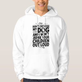 Waarschuwing hondeneigenaar hoodie