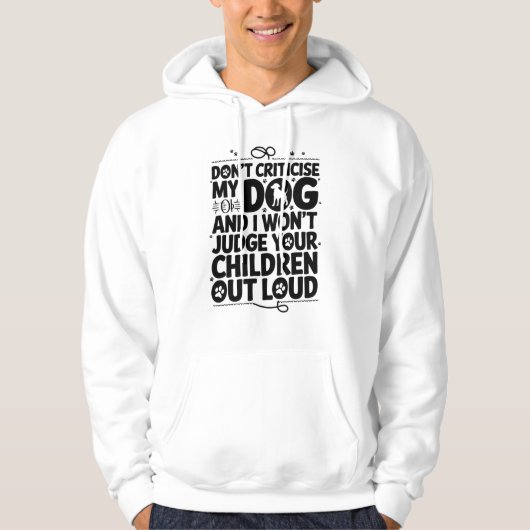 Waarschuwing hondeneigenaar hoodie (Voorkant)