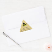Waarschuwing honingbijen Baby Gold Sticker (Envelop)