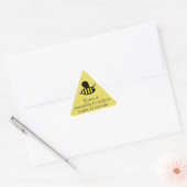Waarschuwing honingbijen Baby Sticker (Envelop)