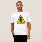 Waarschuwing HONINGDAS! T-shirt (Voorkant volledig)