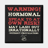 Waarschuwing! Hormonal Magneet (Voorkant)